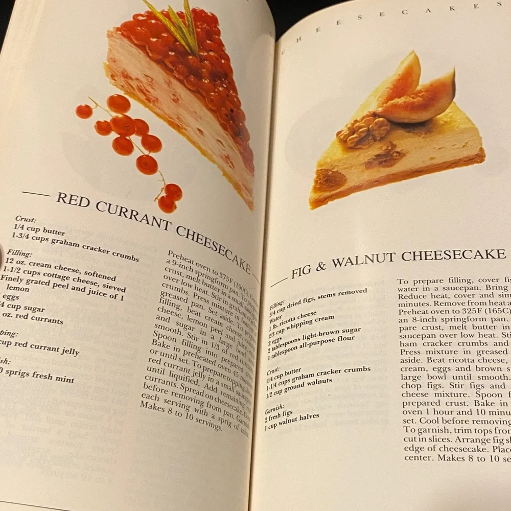 Vintage Cheesecake Cookbook with Colorful Cover